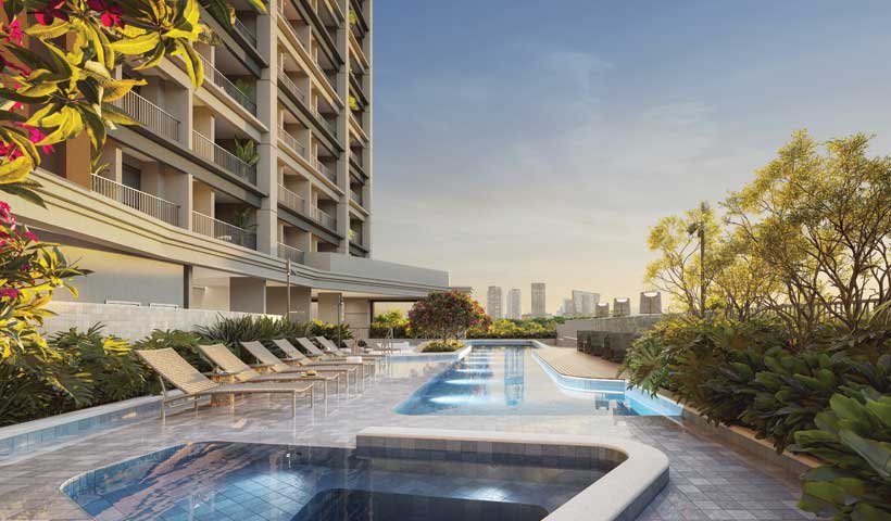 Piscina de 25 m – Perspectiva ilustrada